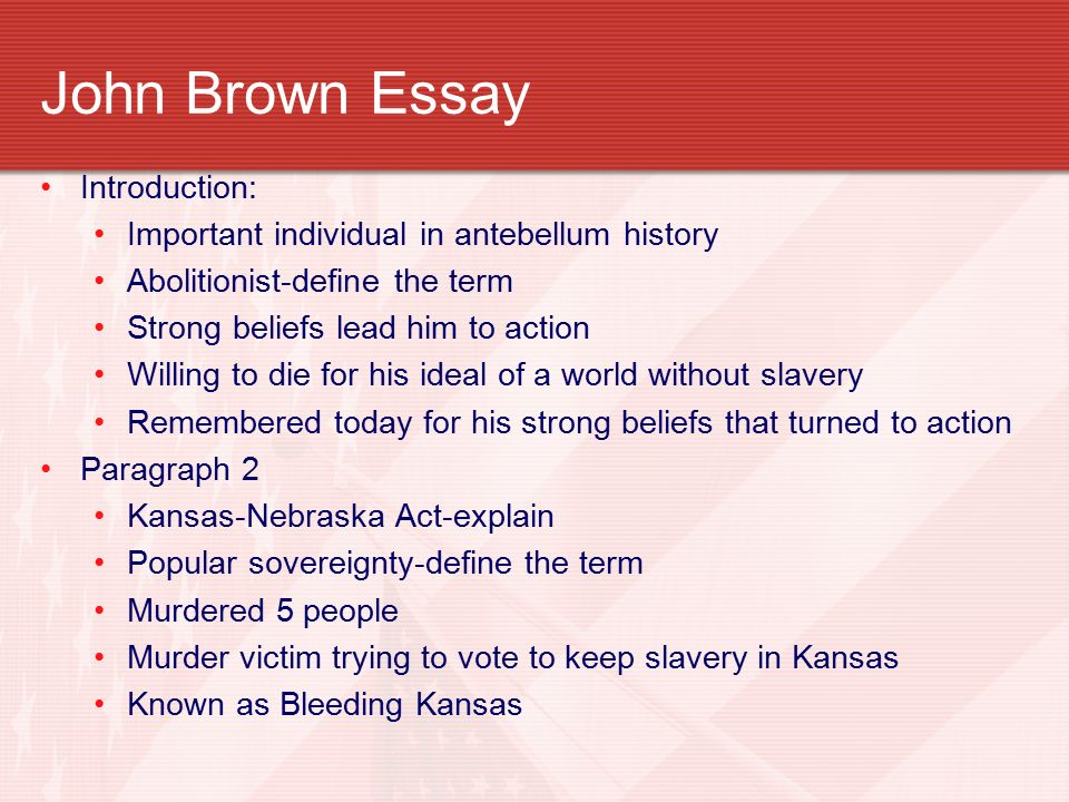 Essay On Slavery